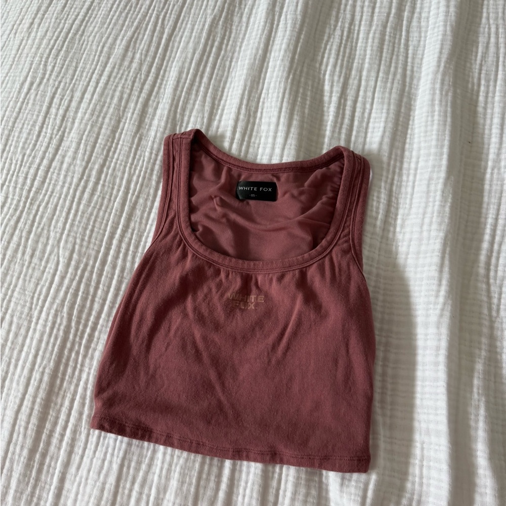 White Fox Boutique Mauve Tank Top